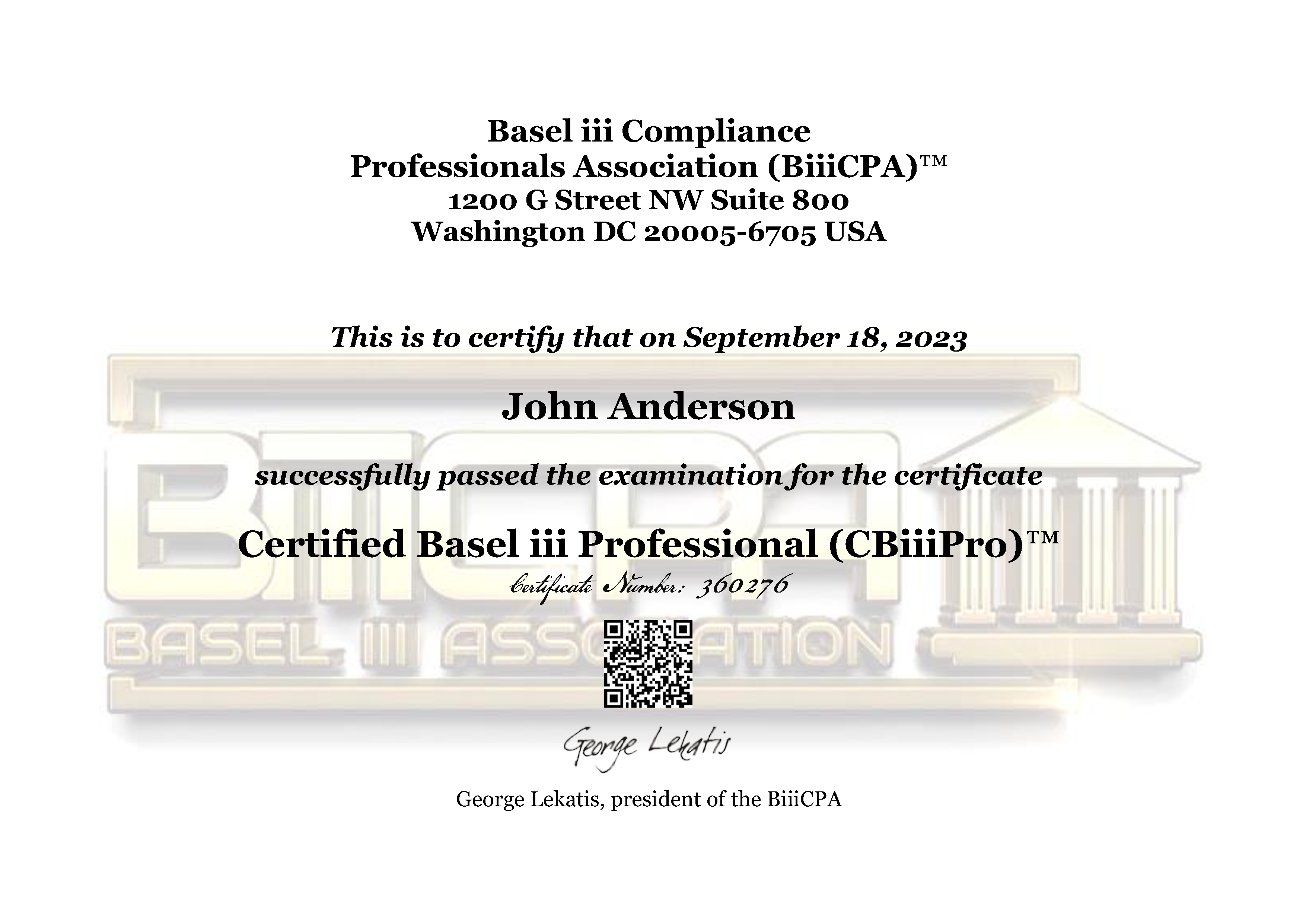 Certified Basel iii Professional (CBiiiPro)